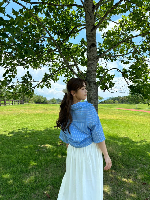 ストライプシャツ | RN2242014 | ブルー