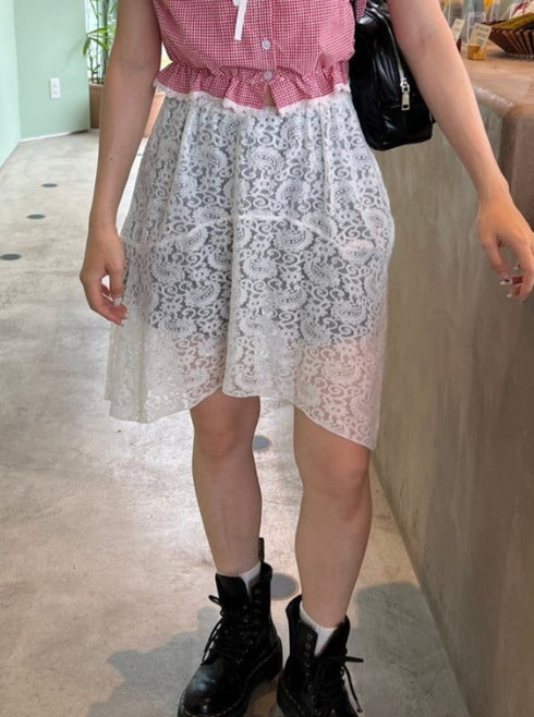 アシンメトリースカート | SL2241666 | ホワイト