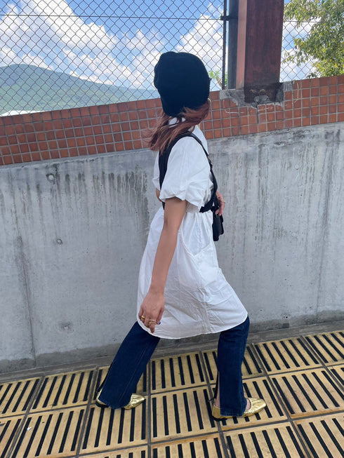 リボンシャツミニワンピース | AN2233305 | ホワイト