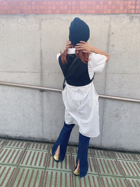 リボンシャツミニワンピース | AN2233305 | ホワイト