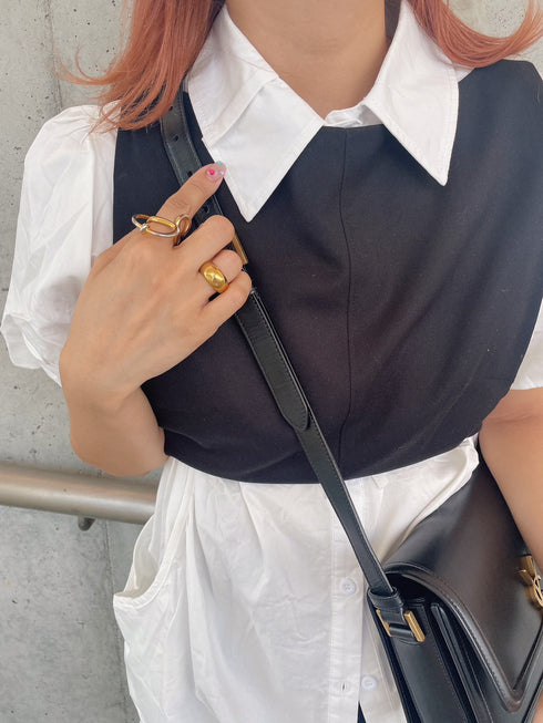 リボンシャツミニワンピース | AN2233305 | ホワイト