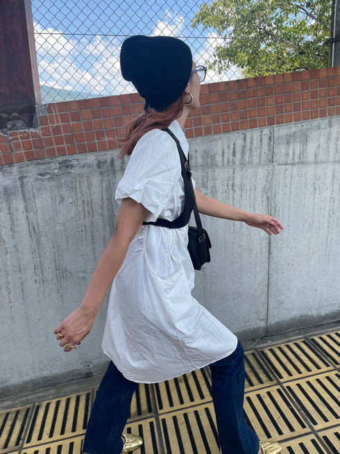 リボンシャツミニワンピース | AN2233305 | ホワイト