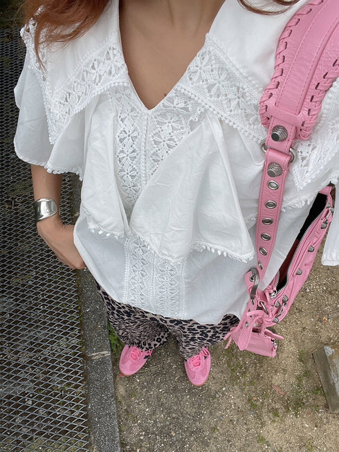 フリルブラウス | AN2241205 | ホワイト