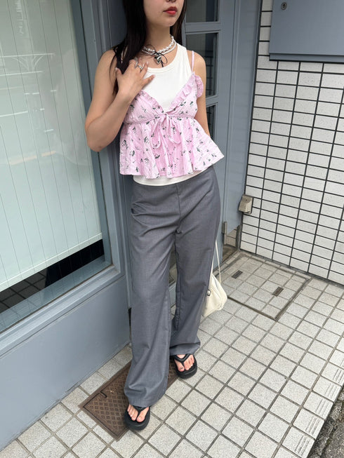 取り外し可能スカートパンツ | SL2241672 | グレー