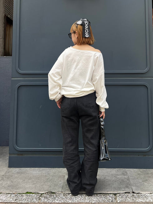 ウエストホックハイウエストデニム | IT2243409 | グレー