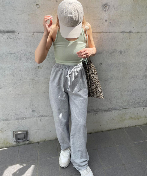 リブホルターネックトップス | LT2213019 | グレー