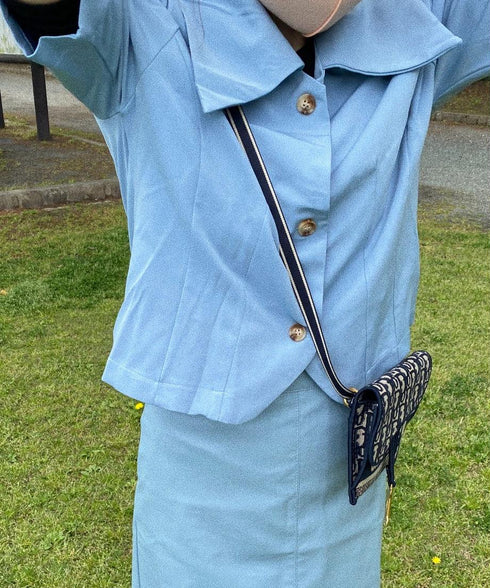 ブルー半袖シャツ | MY-2212114 | ブルー