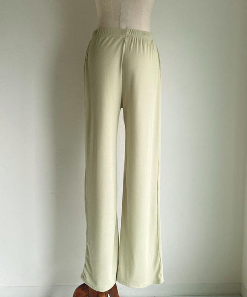 リラックスリブワイドパンツ | SL2222783 | グリーン