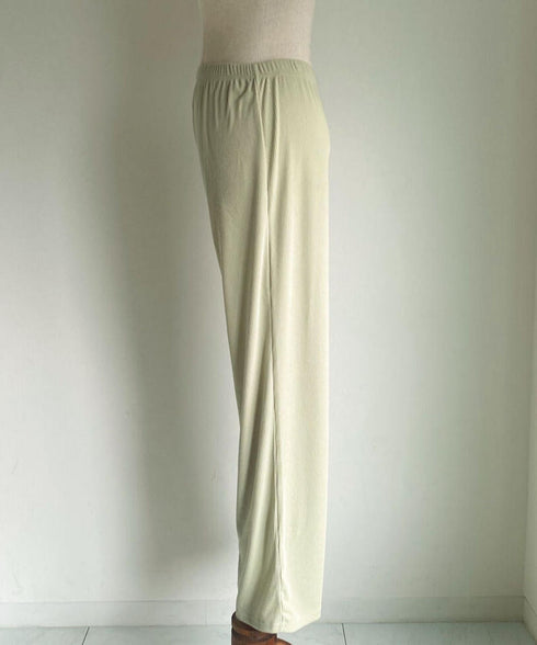 リラックスリブワイドパンツ | SL2222783 | グリーン