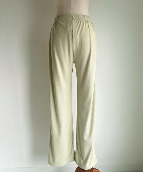 リラックスリブワイドパンツ | SL2222783 | グリーン