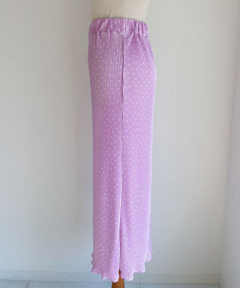 ドットプリーツロングスカート | SL2222789 | ピンク