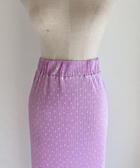 ドットプリーツロングスカート | SL2222789 | ピンク