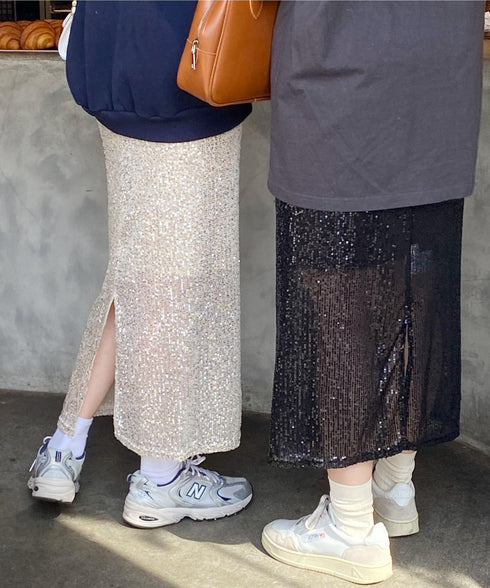 キラキラロングスカート | SL2231648 | ライトベージュ