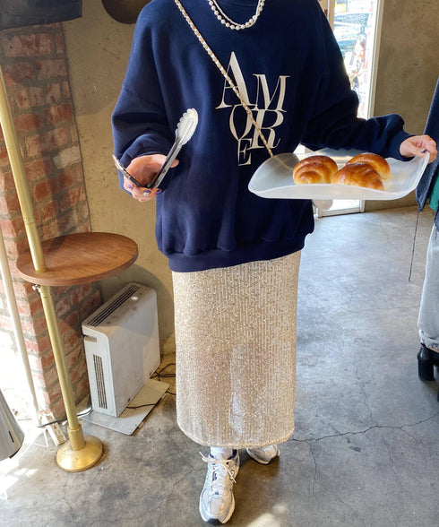 キラキラロングスカート | SL2231648 | ライトベージュ