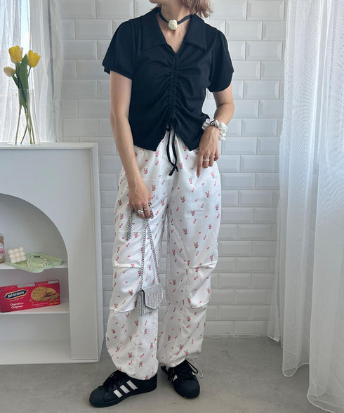 シャーリングトップス | SL2233602 | ブラック