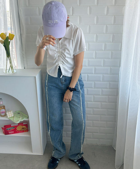 シャーリングトップス | SL2233602 | ホワイト