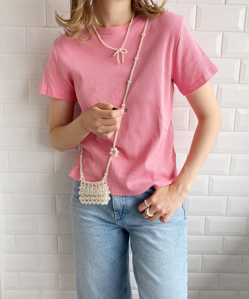 pearl ribbon necklace | SL4231611 | アイボリー