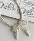 pearl ribbon necklace | SL4231611 | アイボリー