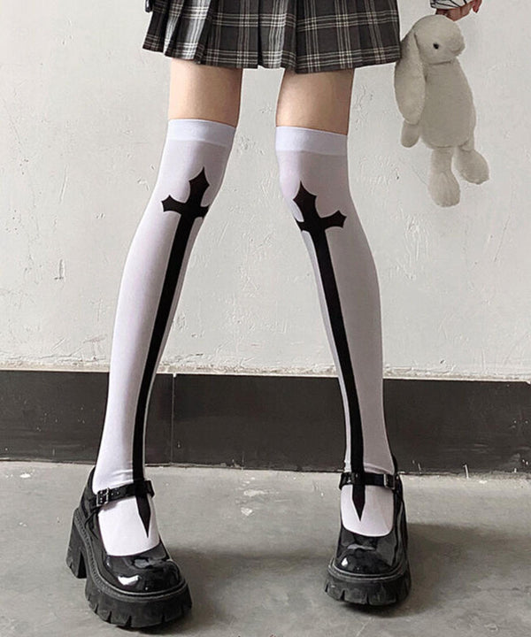 十字架ニーハイソックス | SL8223810 | ホワイト
