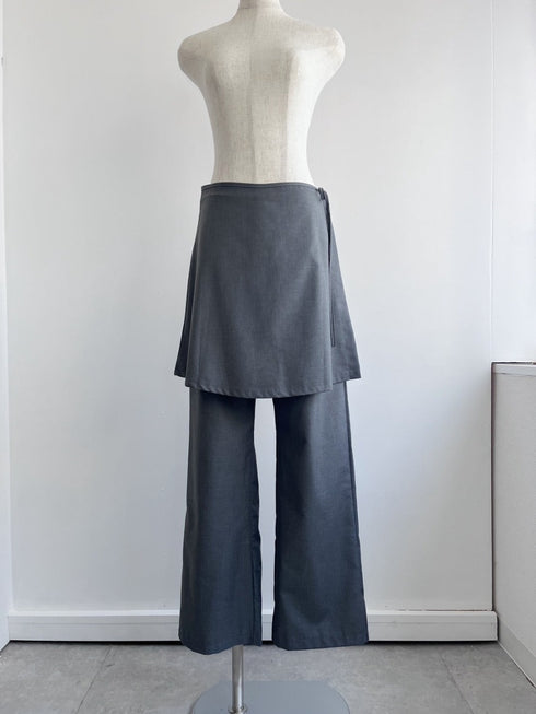 取り外し可能スカートパンツ | SL2241672 | グレー