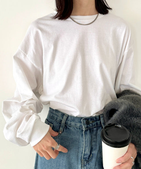 GILDAN(ギルダン) /ベーシック ロングスリーブ Tシャツ コットン ビッグシルエット オーバーサイズ サイズカラバリ豊富 長袖 ロンT 6.0オンス | 2193062 | ホワイト