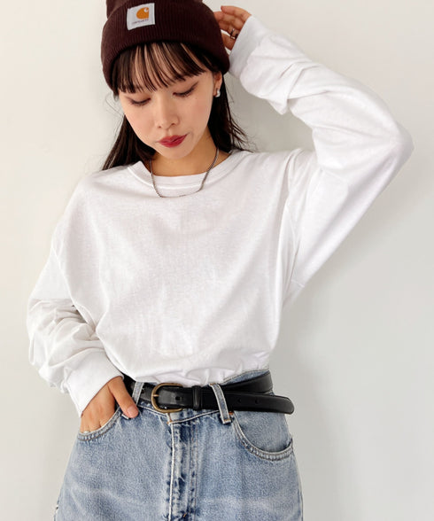 GILDAN(ギルダン) /ベーシック ロングスリーブ Tシャツ コットン ビッグシルエット オーバーサイズ サイズカラバリ豊富 長袖 ロンT 6.0オンス | 2193062 | ホワイト