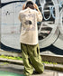 THE NORTH FACE(ザ・ノースフェイス)/ビッグロゴ プリント バンダナ 半袖 Tシャツ/M'S BANDANA S/S R/TEE | IM2251068 | ベージュ