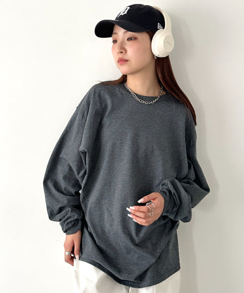 GILDAN(ギルダン) /ベーシック ロングスリーブ Tシャツ コットン ビッグシルエット オーバーサイズ サイズカラバリ豊富 長袖 ロンT 6.0オンス | 2193062 | ダークグレー