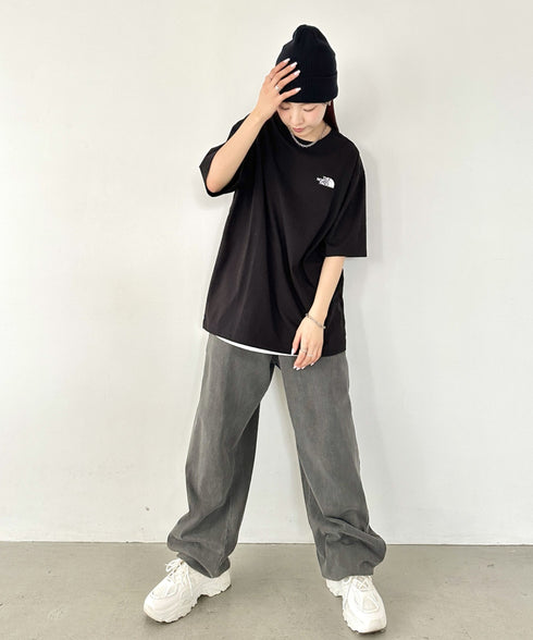 THE NORTH FACE(ザ・ノースフェイス)/ビッグロゴ プリント バンダナ 半袖 Tシャツ/M'S BANDANA S/S R/TEE | IM2251068 | ブラック