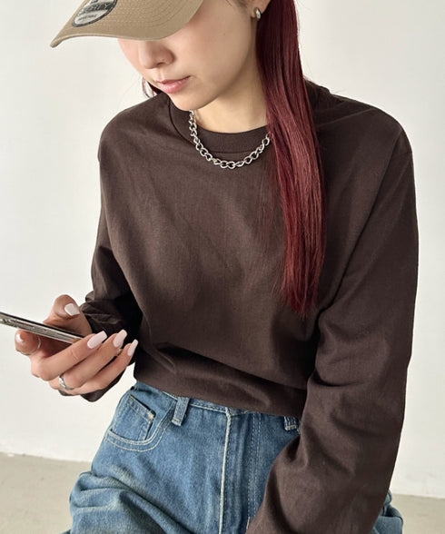 GILDAN(ギルダン) /ベーシック ロングスリーブ Tシャツ コットン ビッグシルエット オーバーサイズ サイズカラバリ豊富 長袖 ロンT 6.0オンス | 2193062 | ダークブラウン