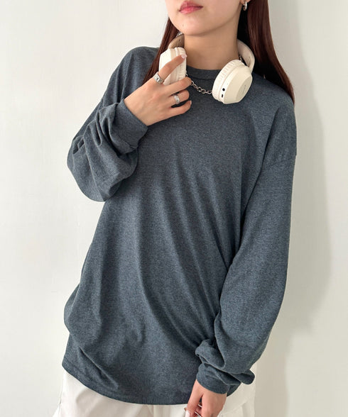 GILDAN(ギルダン) /ベーシック ロングスリーブ Tシャツ コットン ビッグシルエット オーバーサイズ サイズカラバリ豊富 長袖 ロンT 6.0オンス | 2193062 | ダークグレー