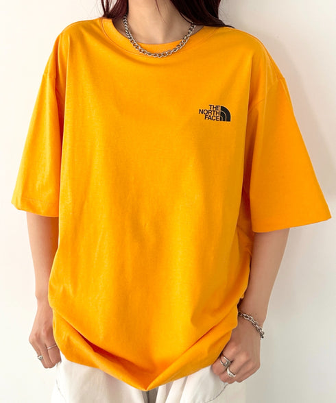 THE NORTH FACE(ザ・ノースフェイス)/ビッグロゴ プリント バンダナ 半袖 Tシャツ/M'S BANDANA S/S R/TEE | IM2251068 | オレンジ
