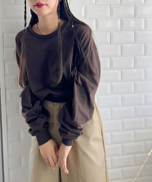 GILDAN(ギルダン) /ベーシック ロングスリーブ Tシャツ コットン ビッグシルエット オーバーサイズ サイズカラバリ豊富 長袖 ロンT 6.0オンス | 2193062 | ダークブラウン