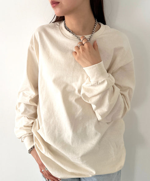 GILDAN(ギルダン) /ベーシック ロングスリーブ Tシャツ コットン ビッグシルエット オーバーサイズ サイズカラバリ豊富 長袖 ロンT 6.0オンス | 2193062 | アイボリー