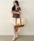 THE NORTH FACE(ザ・ノースフェイス)/ALL-DAY TOTE L_PLUS/TNF A4 PC収納 ビッグサイズ トートバッグ 横型トート コットン素材 | IM1261013 | キャメル