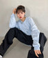 GILDAN(ギルダン) /ベーシック ロングスリーブ Tシャツ コットン ビッグシルエット オーバーサイズ サイズカラバリ豊富 長袖 ロンT 6.0オンス | 2193062 | ライトブルー