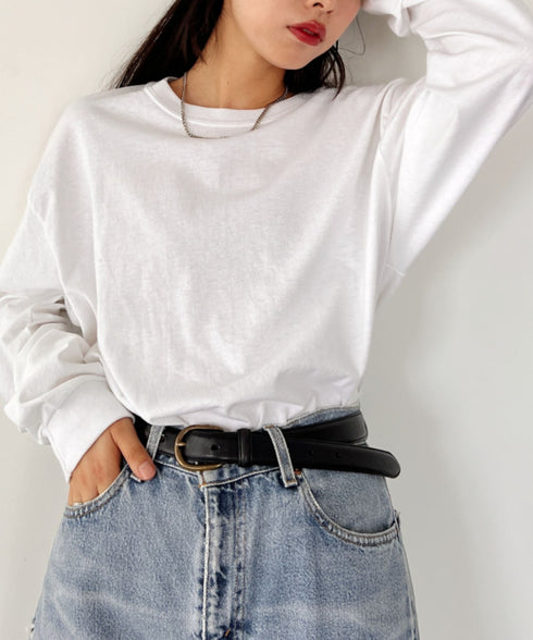 GILDAN(ギルダン) /ベーシック ロングスリーブ Tシャツ コットン ビッグシルエット オーバーサイズ サイズカラバリ豊富 長袖 ロンT 6.0オンス | 2193062 | ホワイト