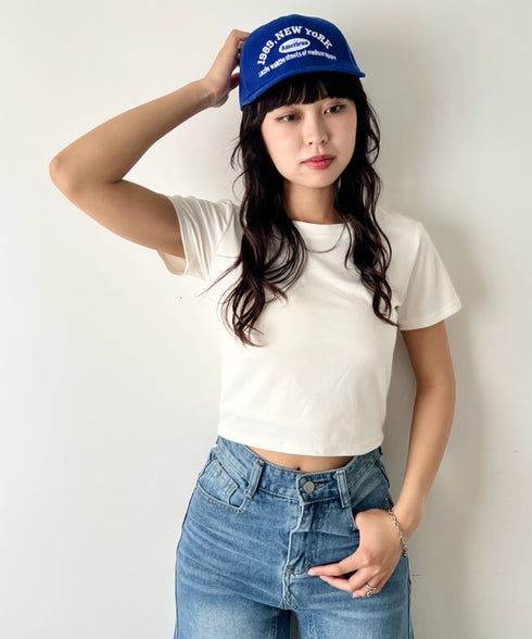 NEWYORKフロント刺繍ロゴキャップ | WR6233002 | ブルー