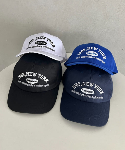 NEWYORKフロント刺繍ロゴキャップ | WR6233002 | ブラック