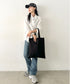 【NEWTRAL(ニュートラル)】/無地トート PC・A4収納可 コットン100% エコバッグ/101 Basic Tote Bag Lサイズ | IM1262092 | ブラック
