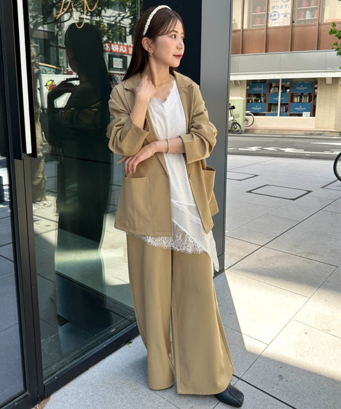 2点セットパンツドレス オールインワン+ジャケット セットフォーマル パーティードレス 結婚式 お呼ばれ オケージョンドレス | MD2265053 | ベージュ