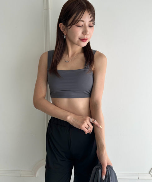 水着5点セットタンキニ上下レギンス長袖トップスショートパンツ 大人水着 UVカット セパレートトレーニングウェア 水陸両用 | MD2262053 | チャコールグレー