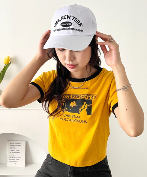 NEWYORKフロント刺繍ロゴキャップ | WR6233002 | ホワイト