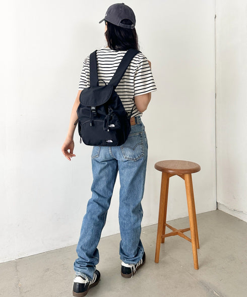 【】THE NORTH FACE(ザ・ノースフェイス)/巾着型 軽量 リュック バックパック/W'S BREEZE BACKPACK S | IM1262073 | ブラック