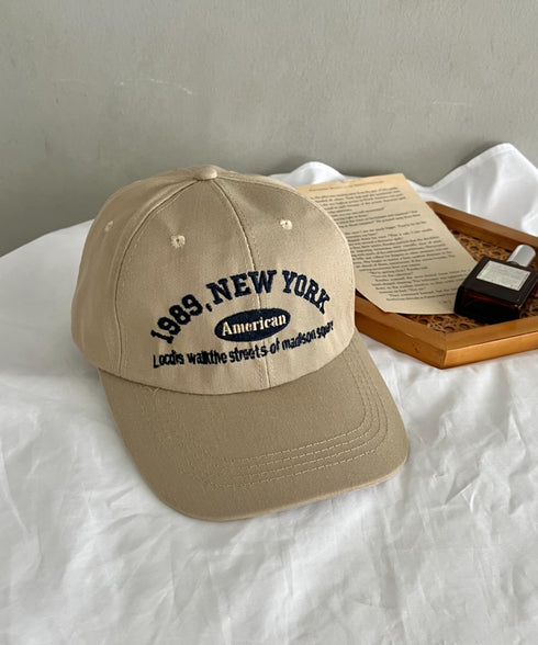 NEWYORKフロント刺繍ロゴキャップ | WR6233002 | ベージュ