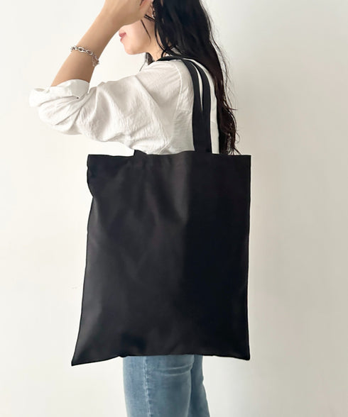 【NEWTRAL(ニュートラル)】/無地トート PC・A4収納可 コットン100% エコバッグ/101 Basic Tote Bag Lサイズ | IM1262092 | ブラック