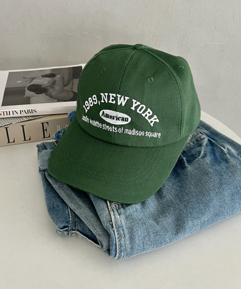 NEWYORKフロント刺繍ロゴキャップ | WR6233002 | ダークグリーン