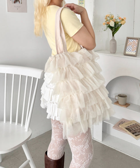 バレエチュールフリルトートバッグ | SL1265102 | アイボリー