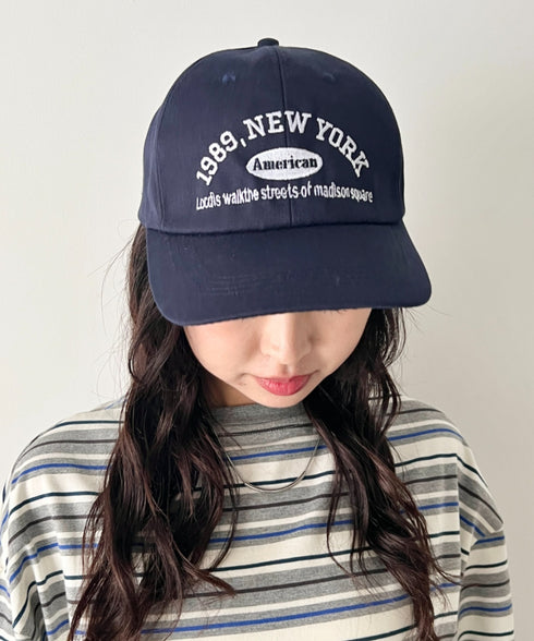 NEWYORKフロント刺繍ロゴキャップ | WR6233002 | ネイビー
