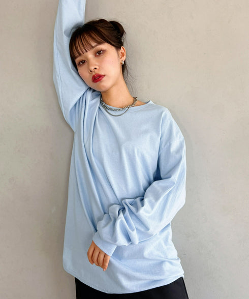 GILDAN(ギルダン) /ベーシック ロングスリーブ Tシャツ コットン ビッグシルエット オーバーサイズ サイズカラバリ豊富 長袖 ロンT 6.0オンス | 2193062 | ライトブルー